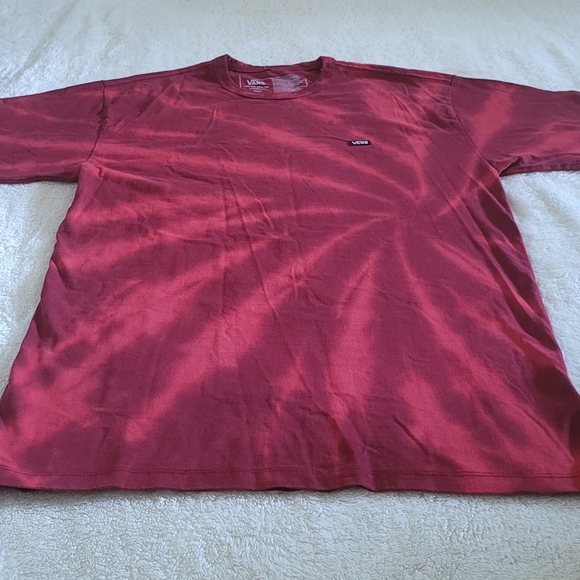 ✨️HP✨️ VANS🚐 Off The Wall Classic Fit Red❤️ Swirl Tie Dye☮️ Tee👕 - NWT - Picture 10 of 12